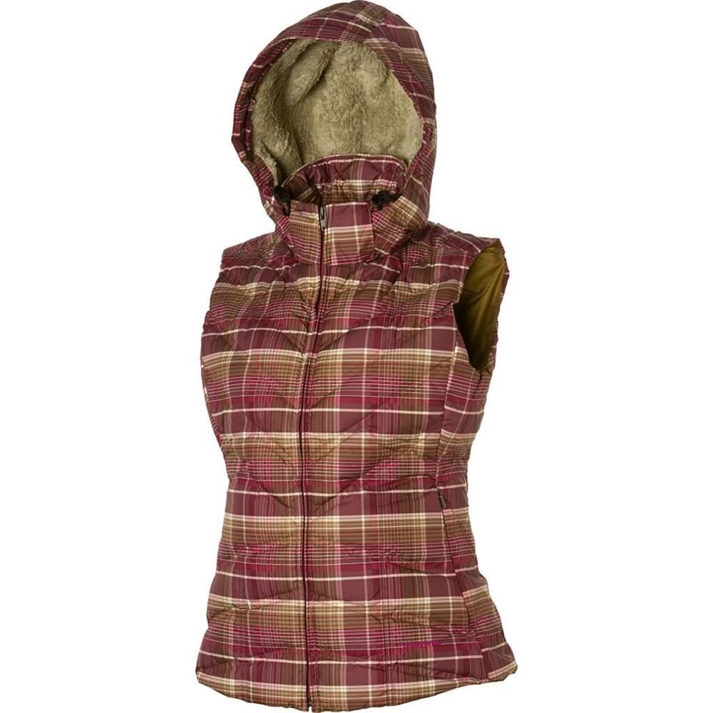 Y2K Patagonia Down With It Down Vest Purple Plaid Medium
